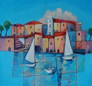 Anne Letouche Village méditerrannée 5