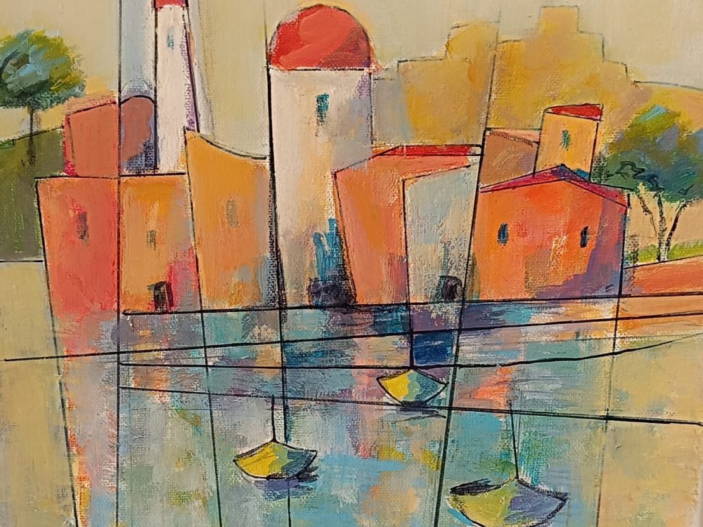 Anne Letouche Village cloisonné